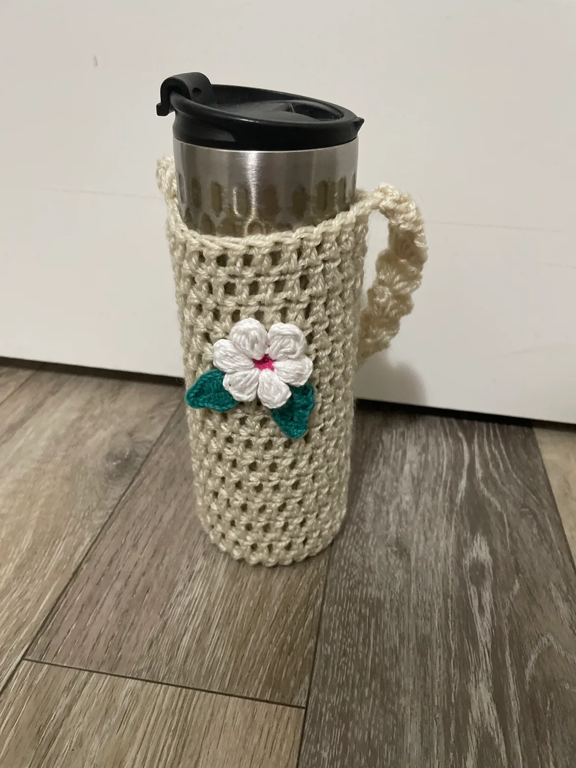 Crocheted Coffee Cup Cozy thumbnail