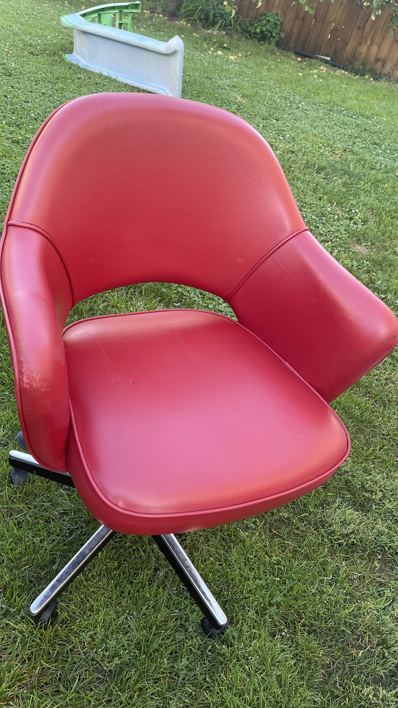 Red Swivel Office Chair