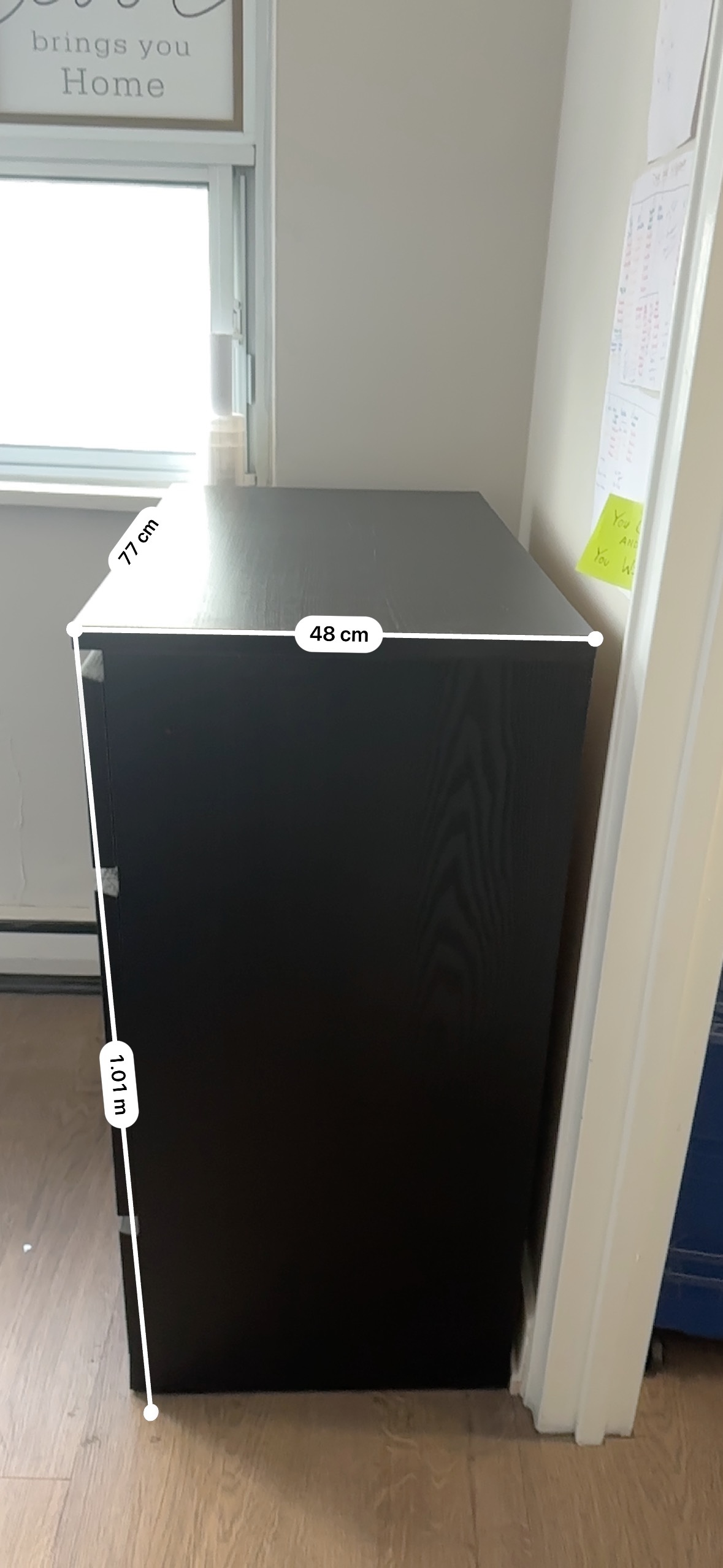 Black Four Drawer Dresser