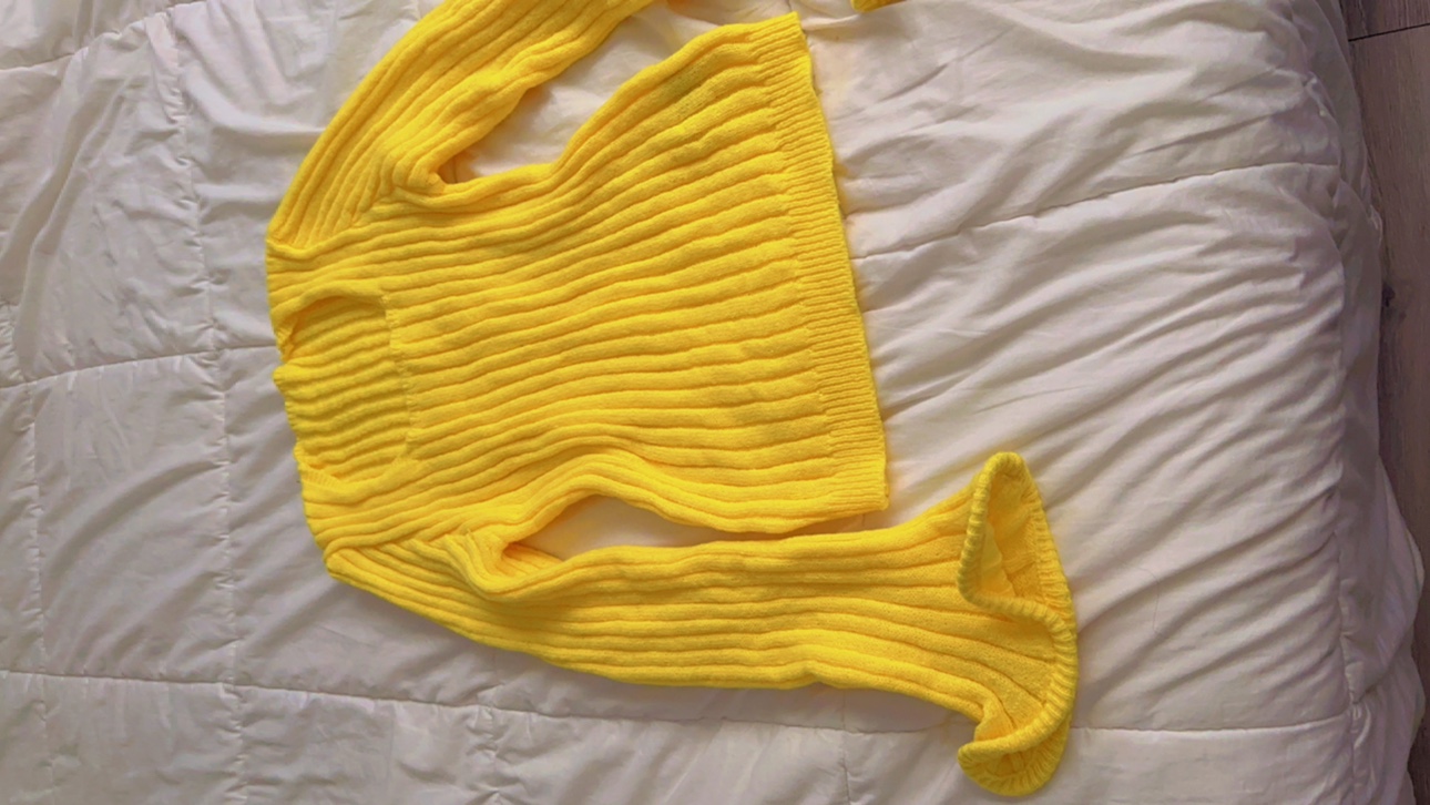 Yellow Knit Sweater - photo 3