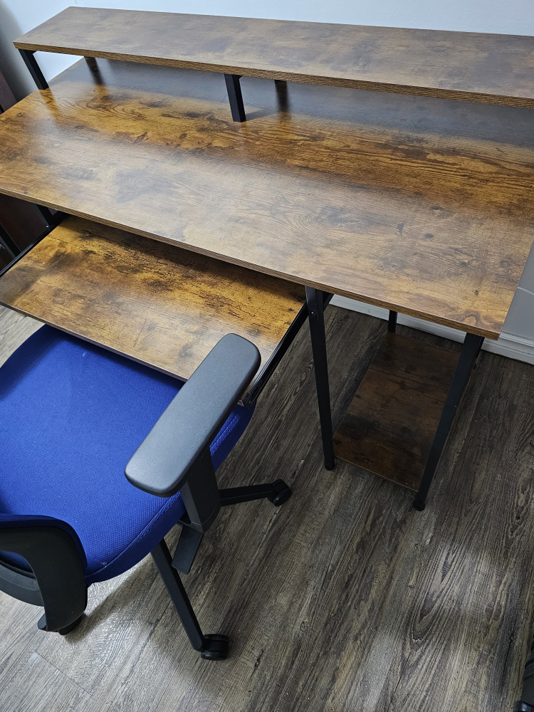 Computer Desk with Shelf - photo 2