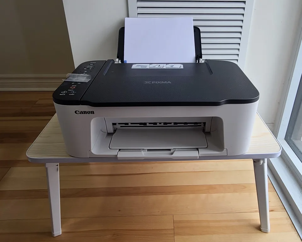 Lap table + Canon TS3420 Wireless printer, scanner, copier image indicator(4)