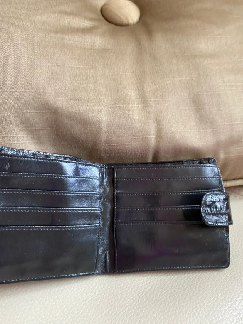 Black Leather Wallet brand new image indicator(3)