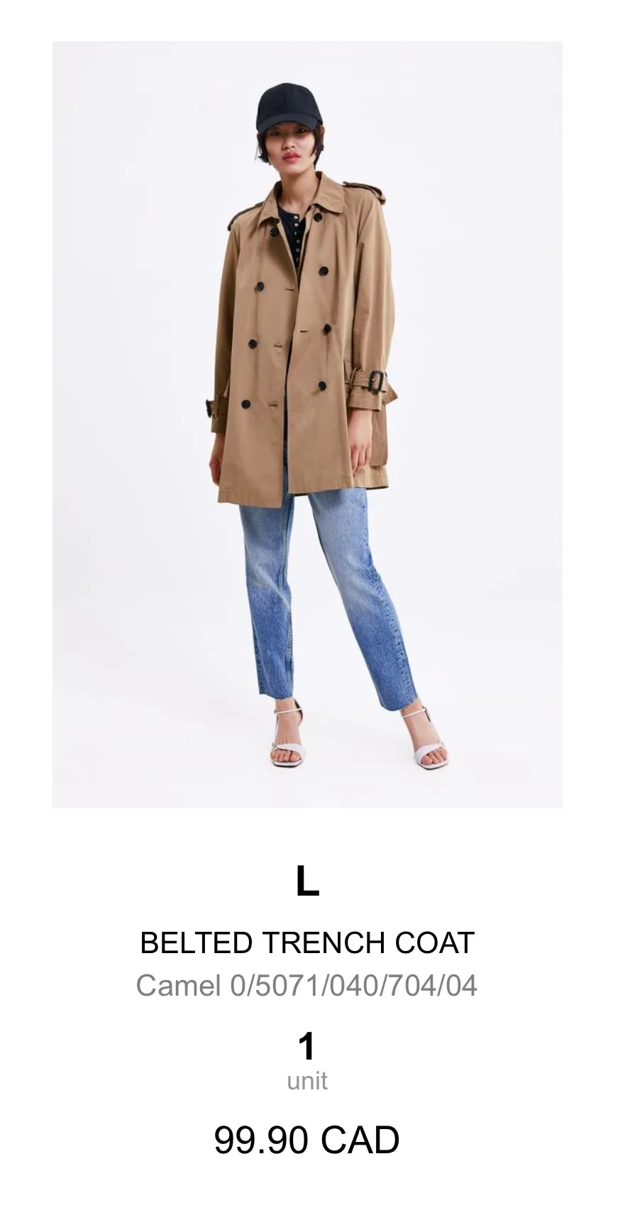 Zara Trench Coat thumbnail