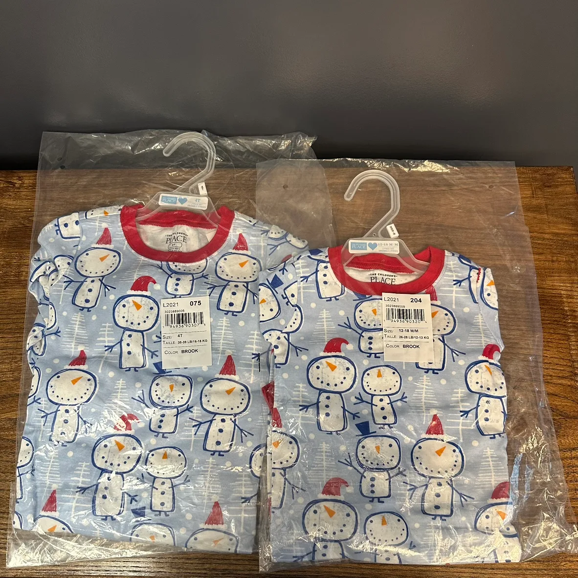 Snowman Pajamas - Toddler 4, Baby 12-18 Months thumbnail