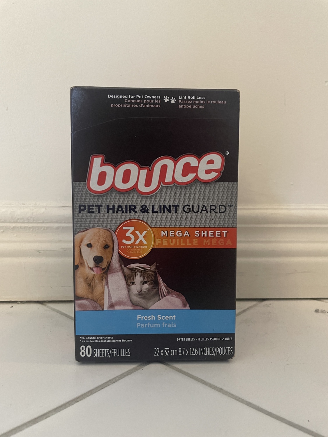 Bounce Pet Hair & Lint Guard Dryer Sheets