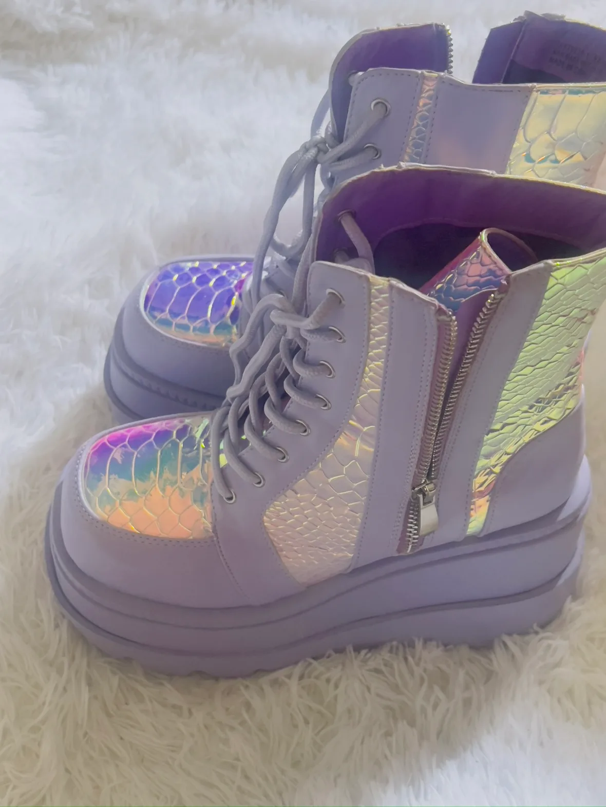 Purple Platform Boots thumbnail