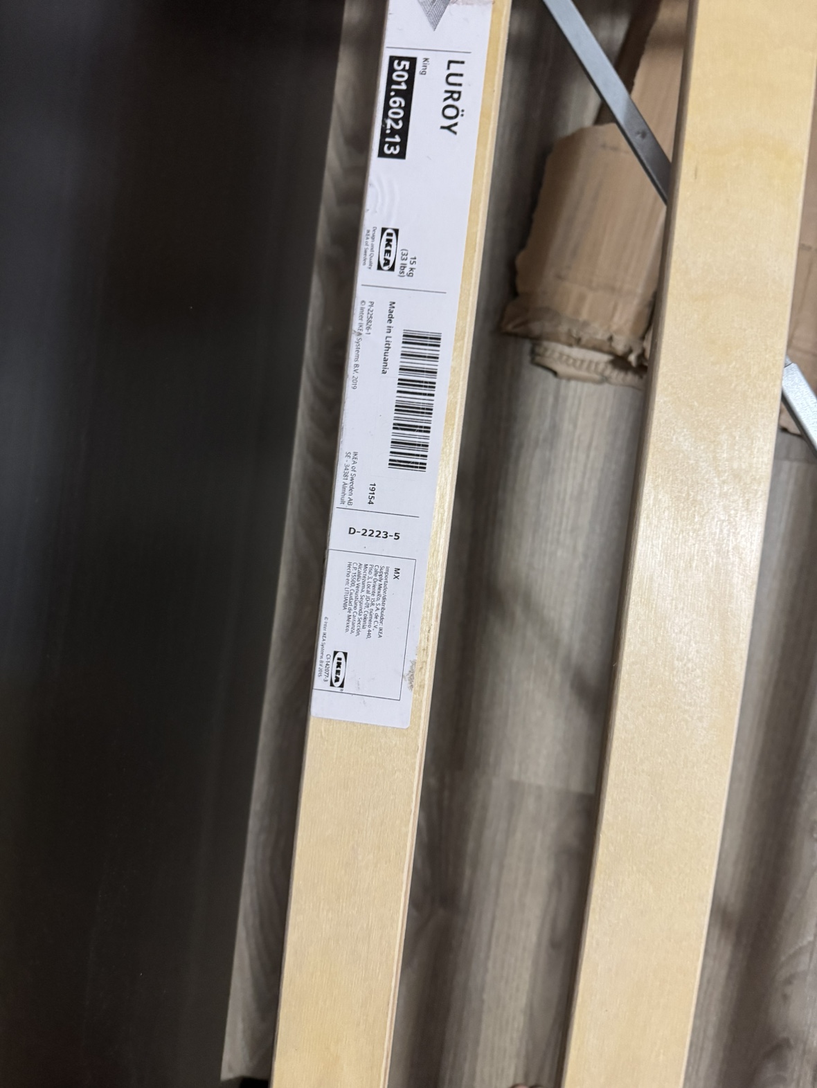 Ikea king bedframe - photo 4