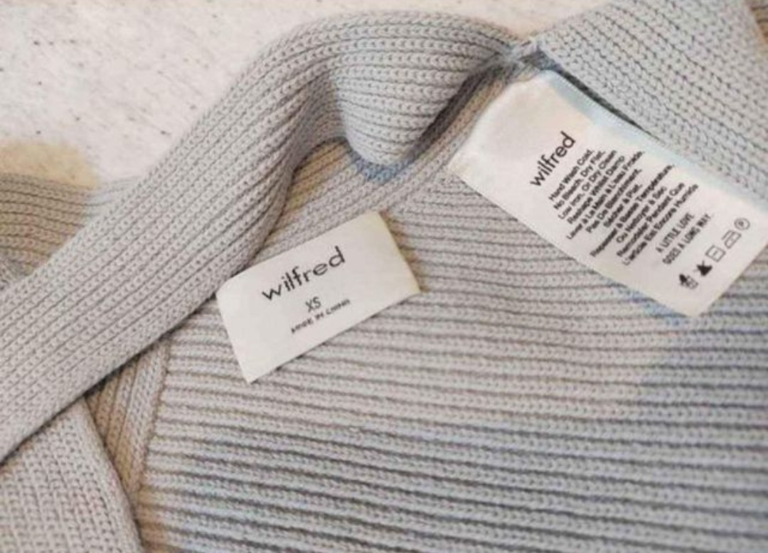 Aritzia Wilfred Cayenne Knit GREY Top XS - photo 2