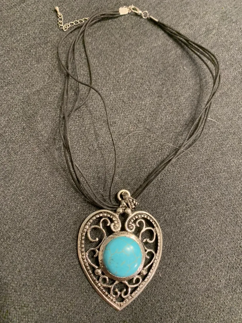 Turquoise Heart Necklace thumbnail