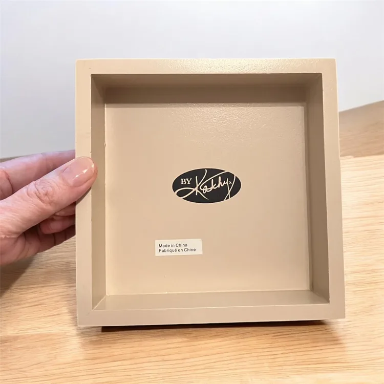 NEW Wooden Box Sign Distressed Home for the Holidays Gingerbread image indicator(2)