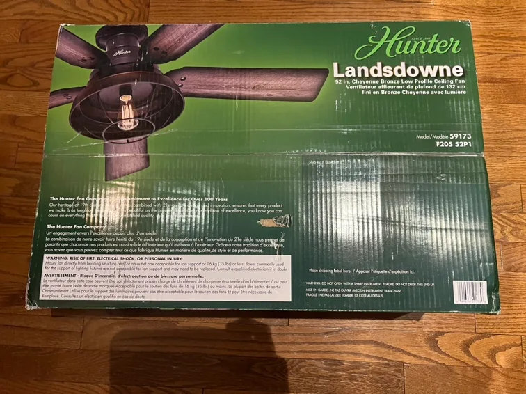 Hunter Landsdowne 52" Ceiling Fan thumbnail