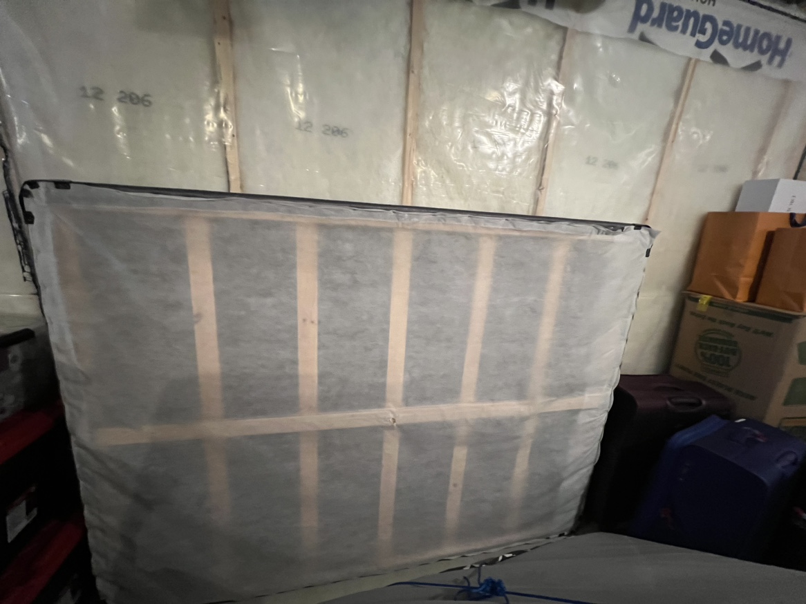 IKEA Queen Mattress with bed box and metal frame - photo 2