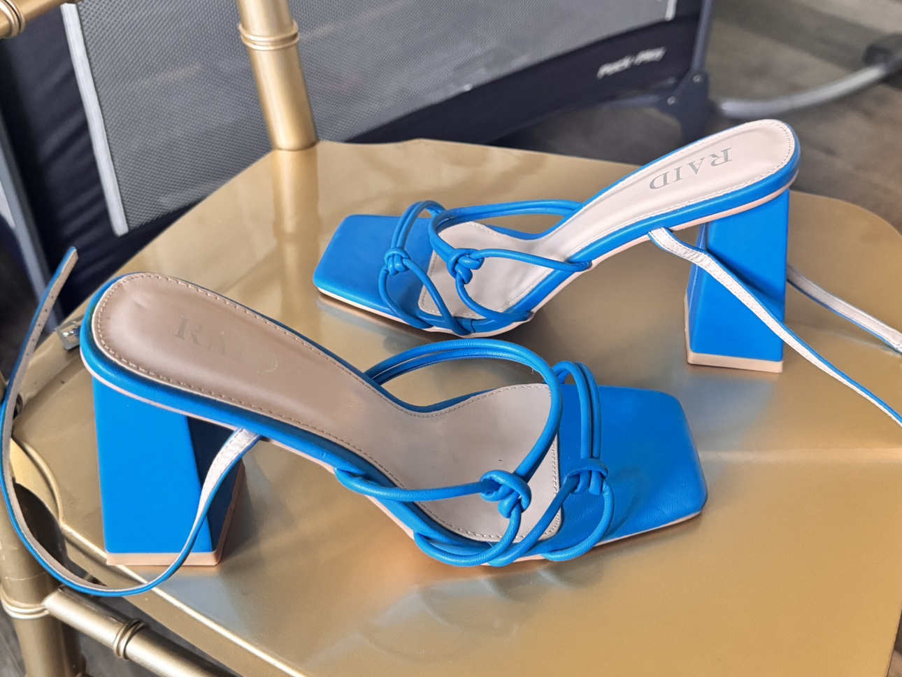 RAID Blue Heeled Sandals - photo 2