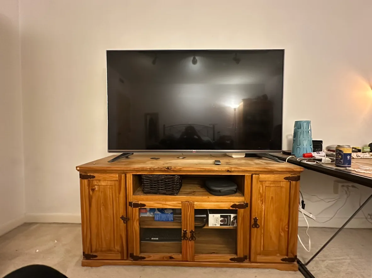 Full wood and natural finish TV cabinet (only 1) image indicator(4)