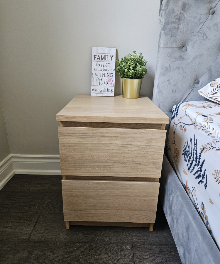 A Two Drawer Nightstand