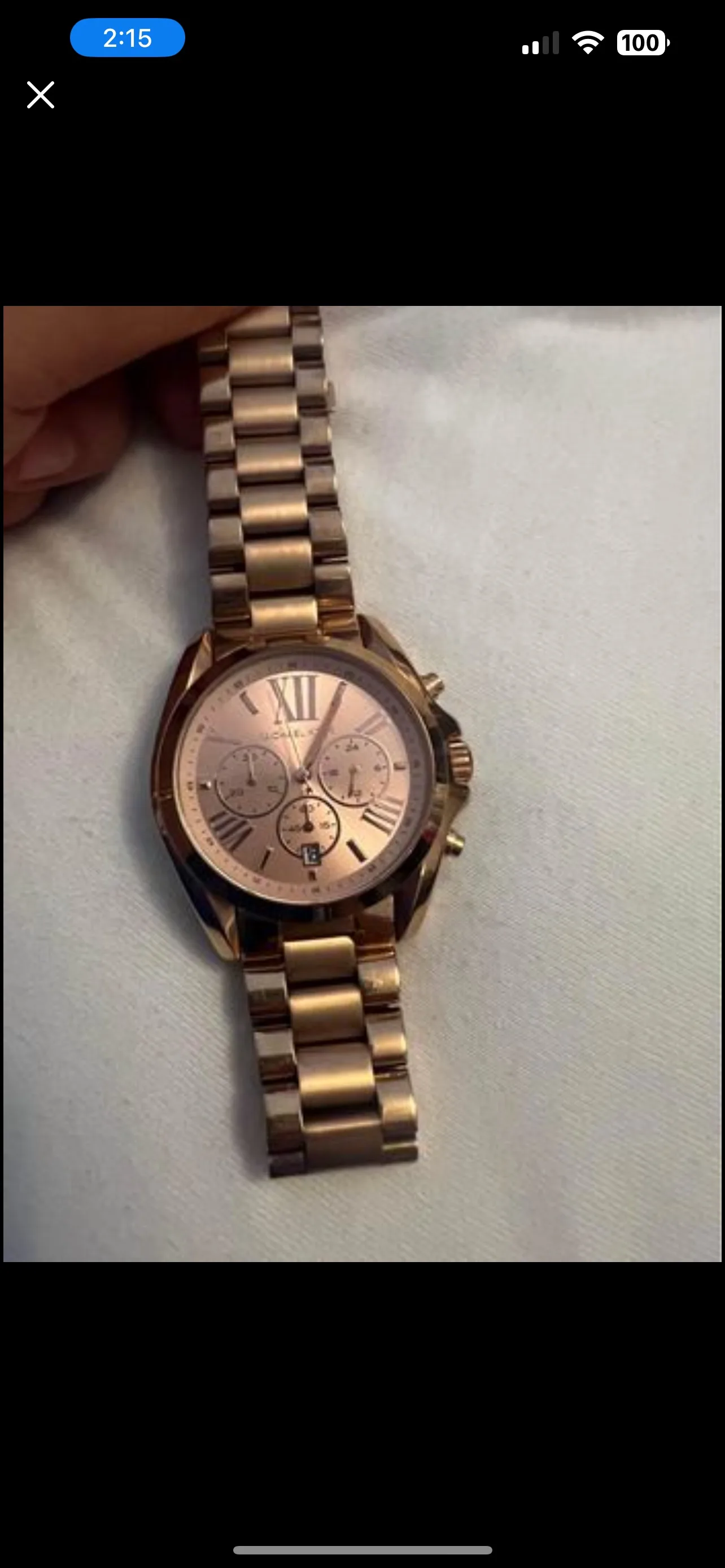 Michael Kors Rose Gold Watch thumbnail