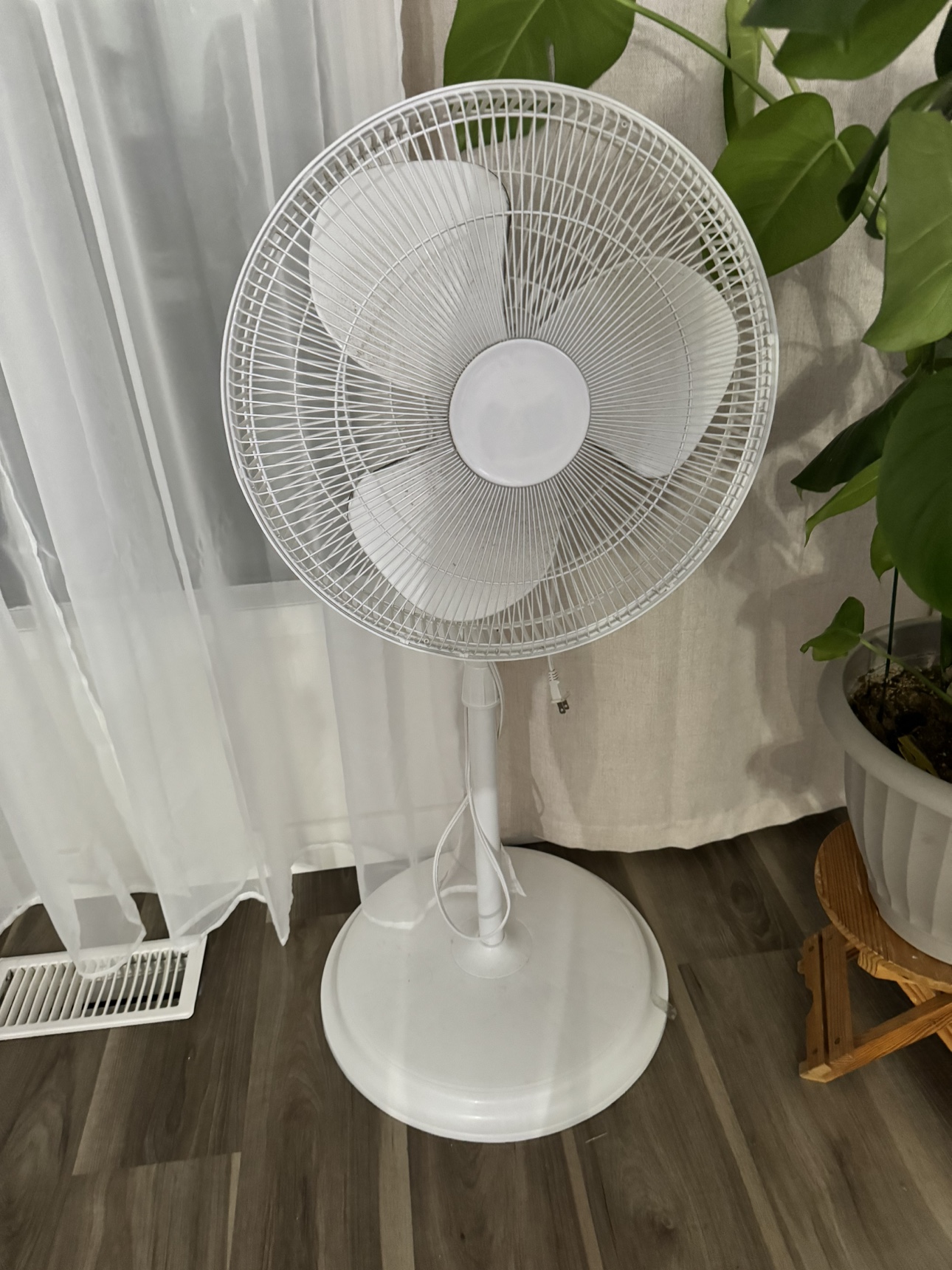 White Stand Fan