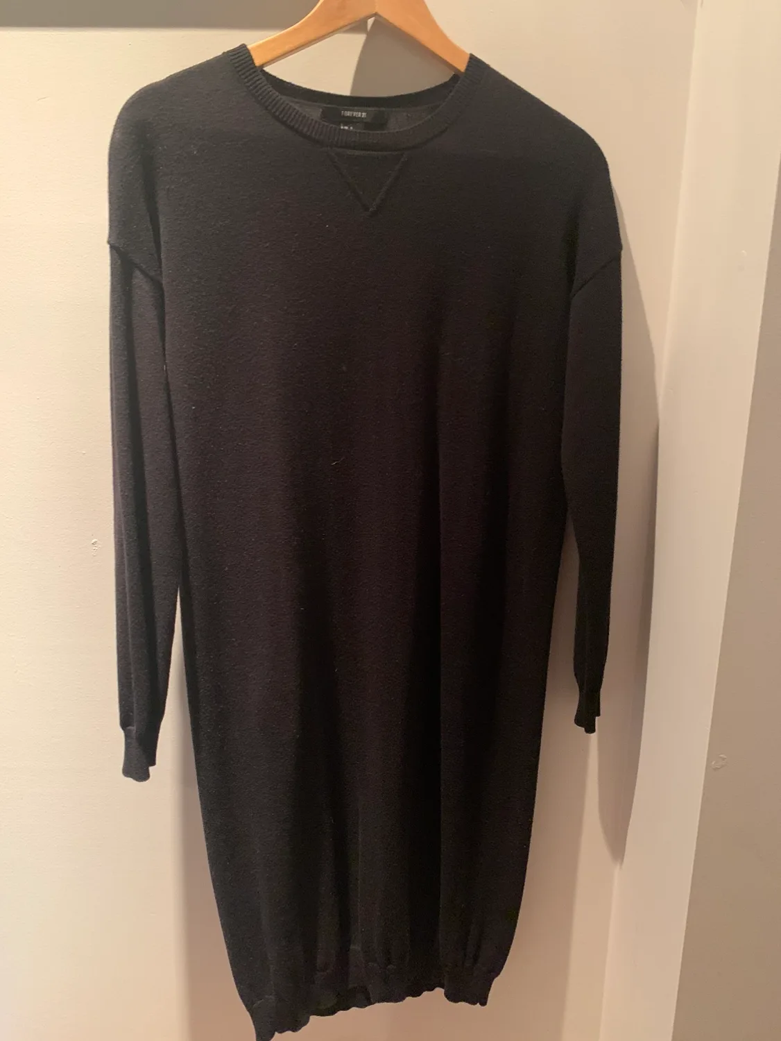 Forever 21 Black Sweater Dress thumbnail