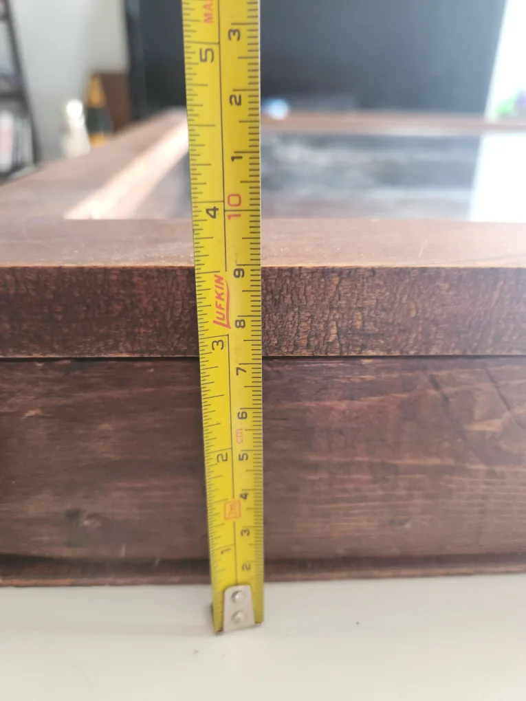 Wooden Display Case with glass top image indicator(4)