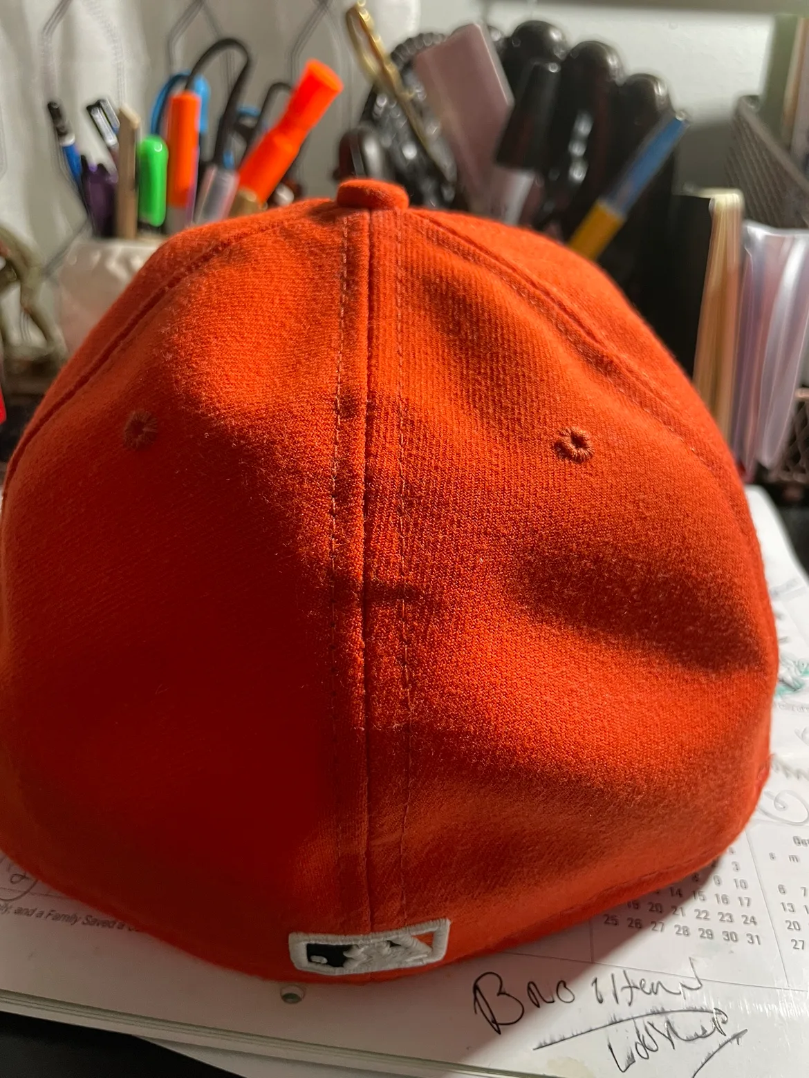 Miami Marlins New Era Orange Hat image indicator(7)