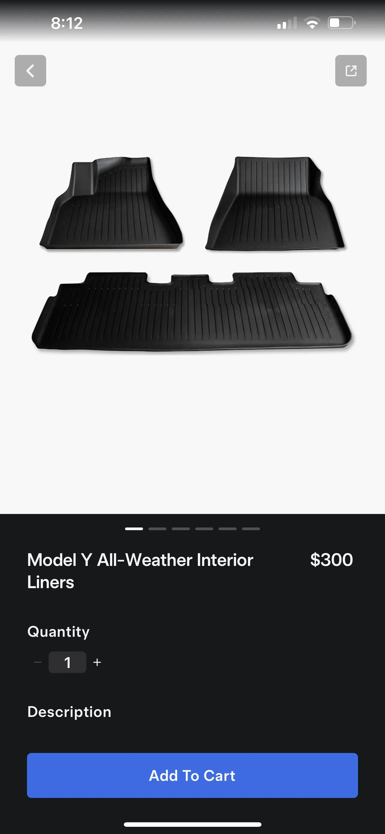 Tesla Model Y All-Weather Floor Mats image indicator(7)