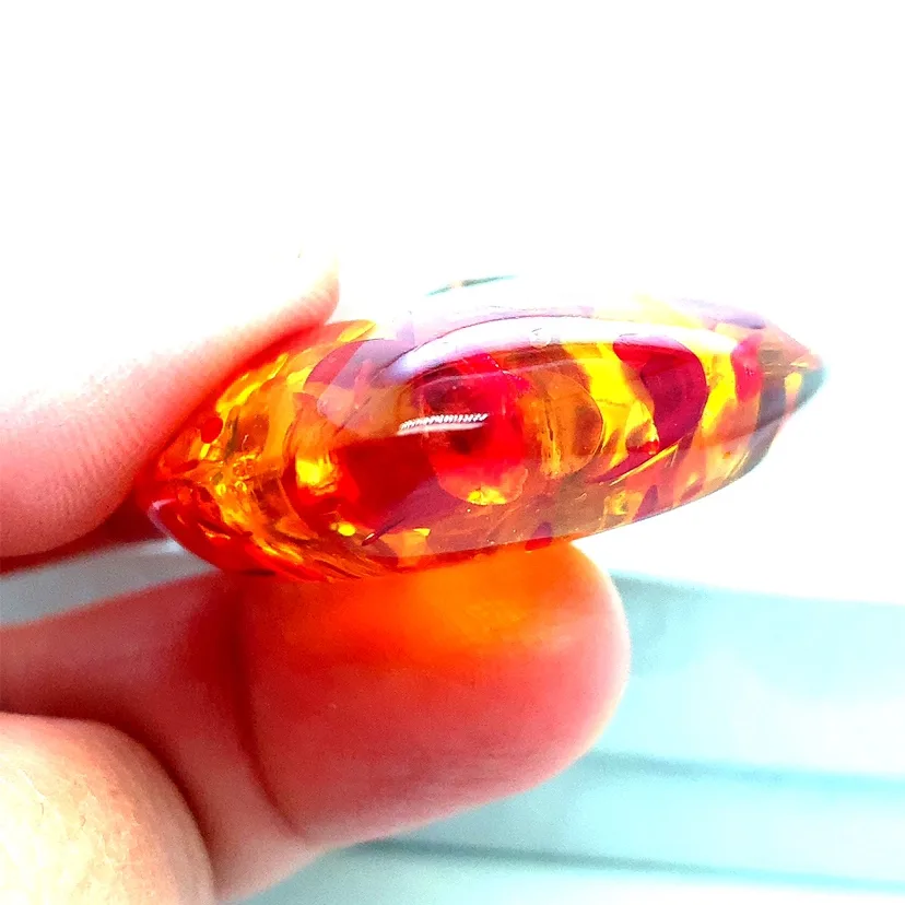 XL Heart Shaped Amber Pendant image indicator(6)