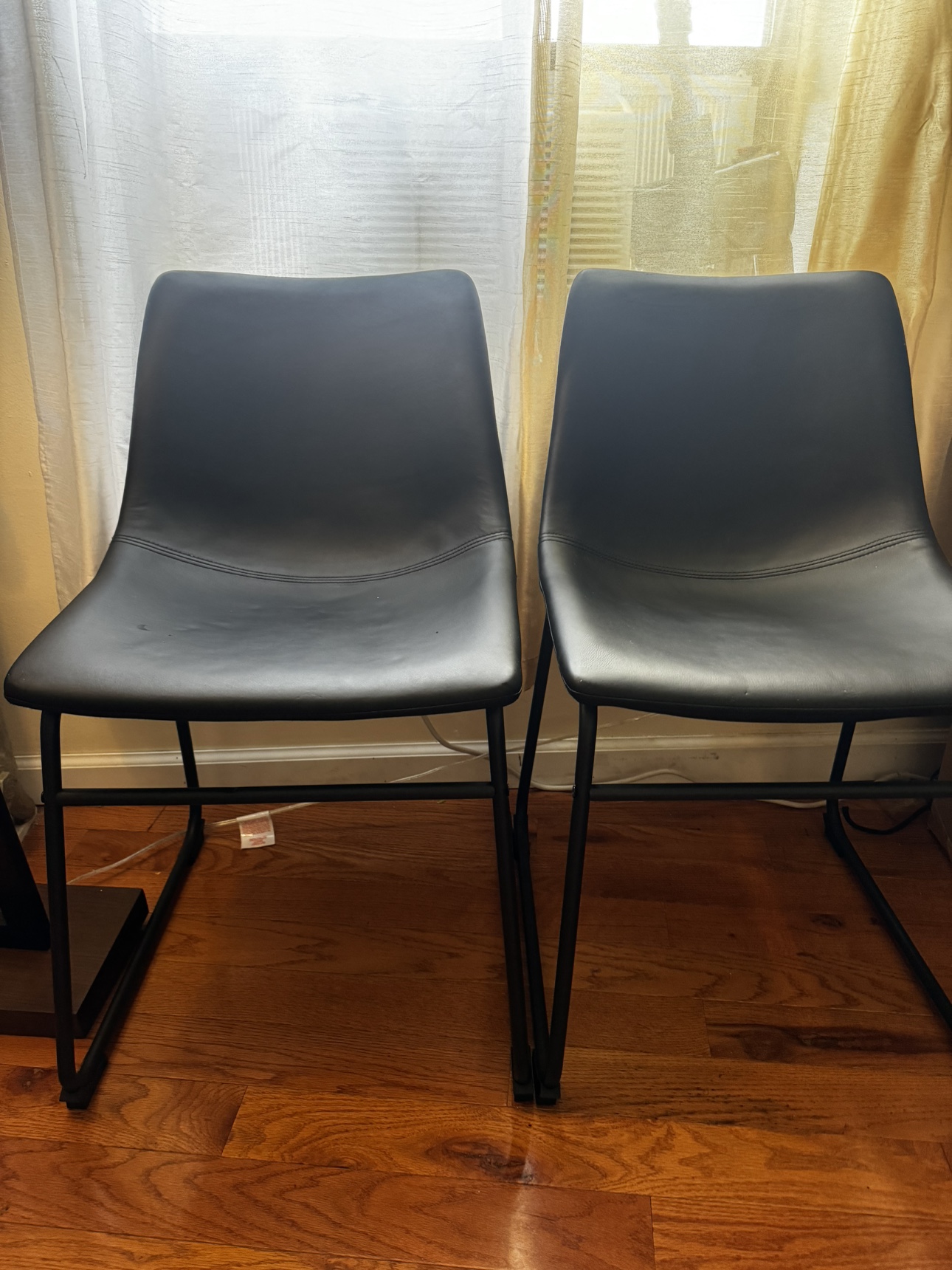 Black Dinning Table Chairs (Set of 4) - photo 2