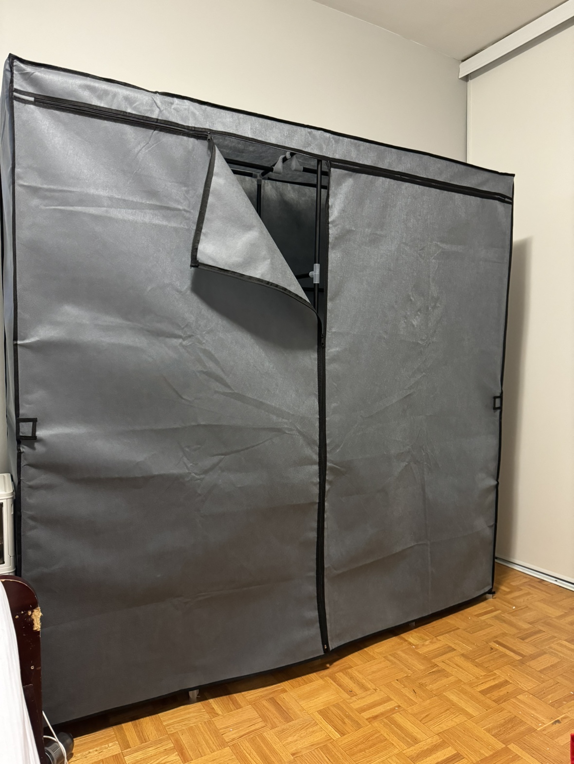 Grey Fabric Closet Organizer