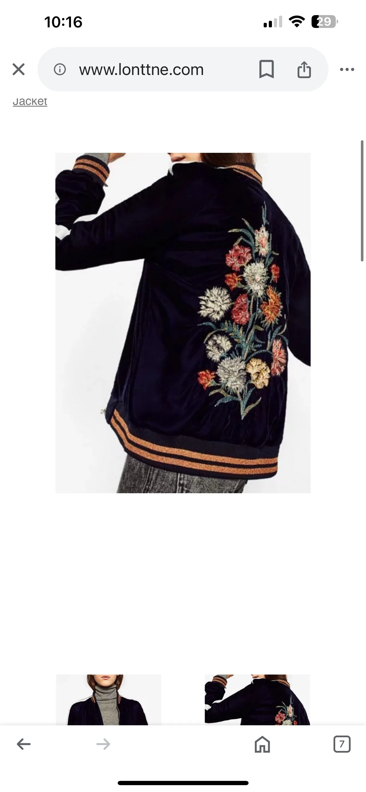 New with tags Zara velvet flower jacket image indicator(3)