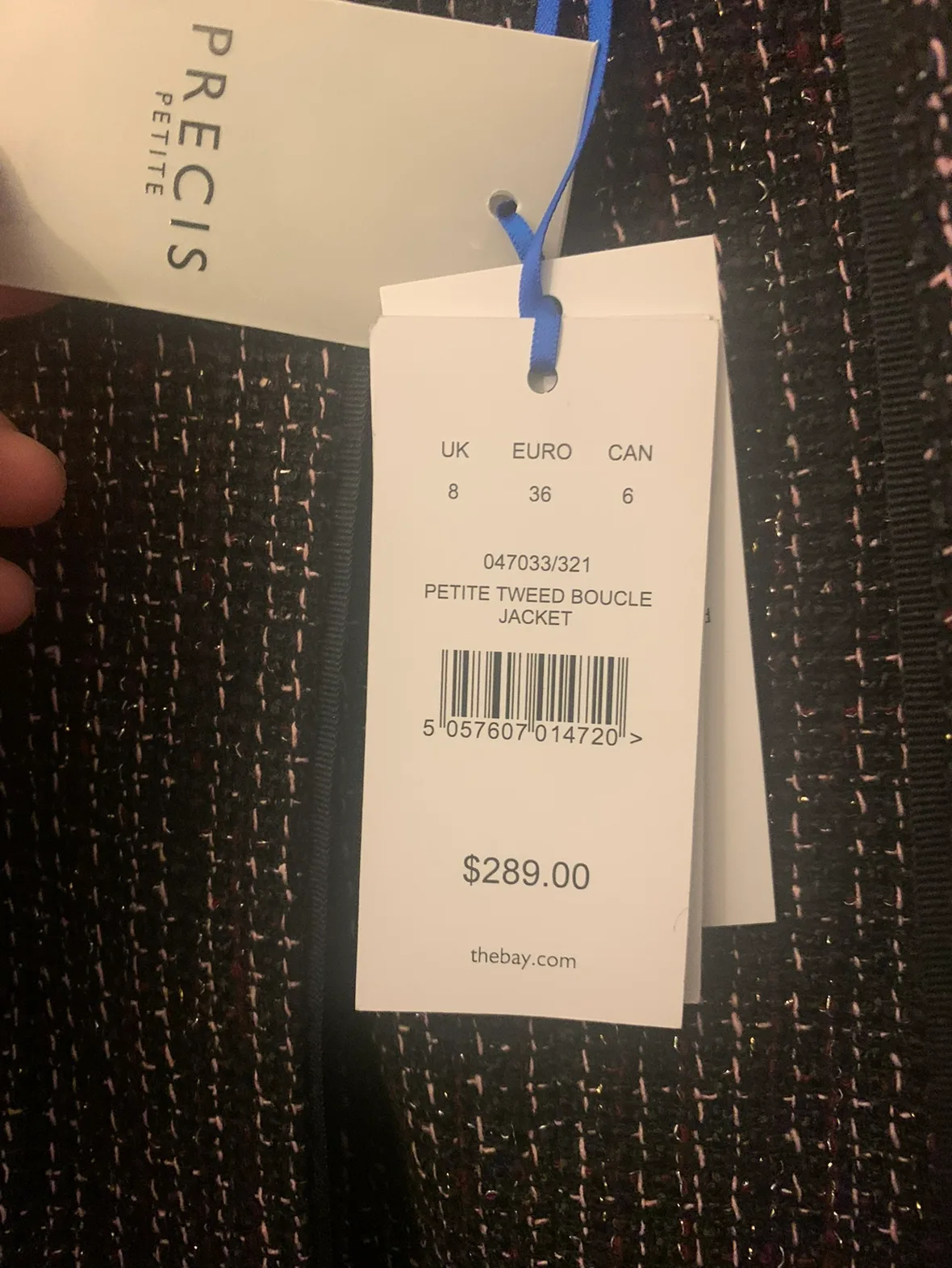 Precis Petite Tweed Boucle Jacket and Skirt Size 6 image indicator(2)