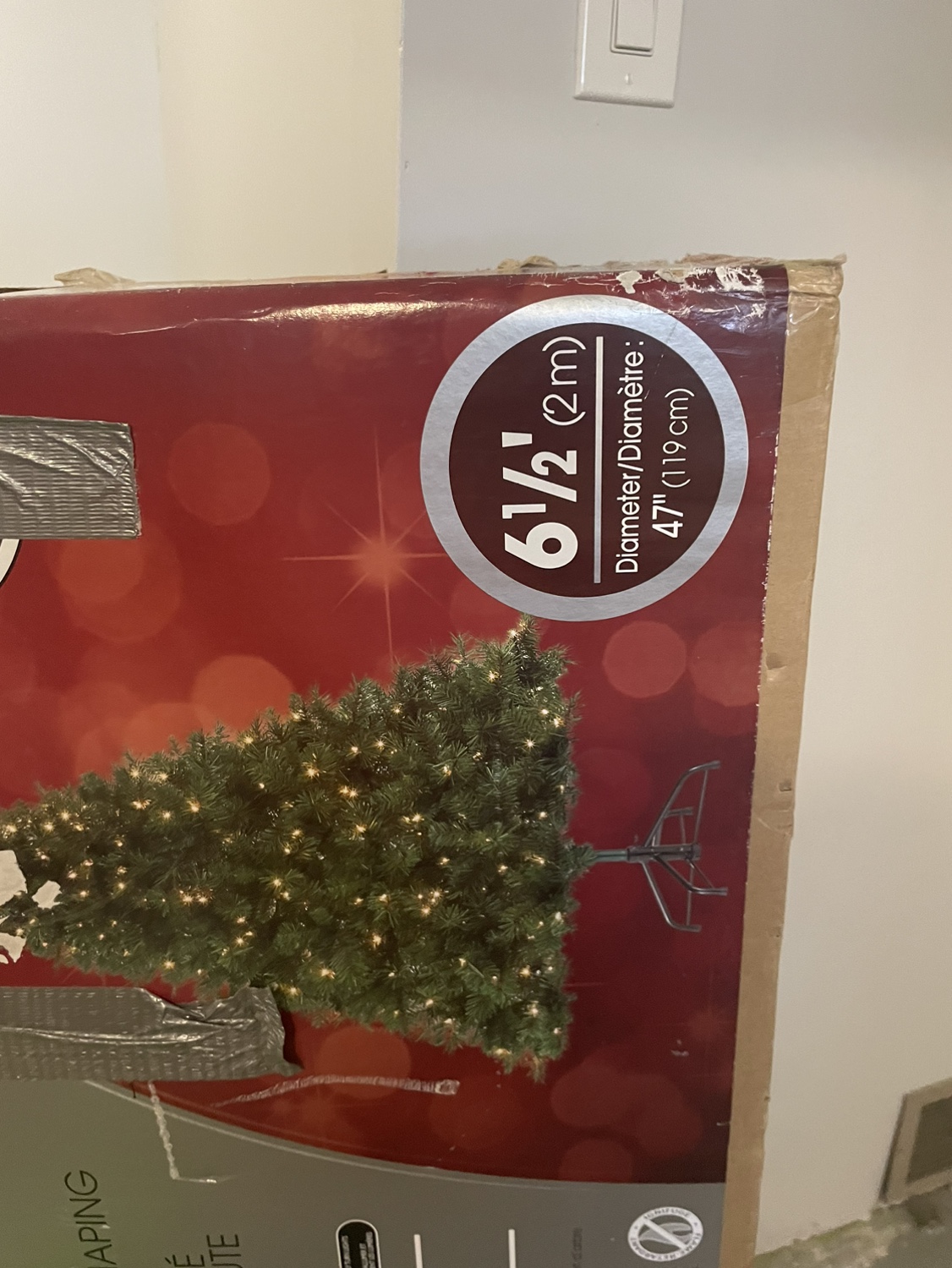 Christmas tree for sale with box