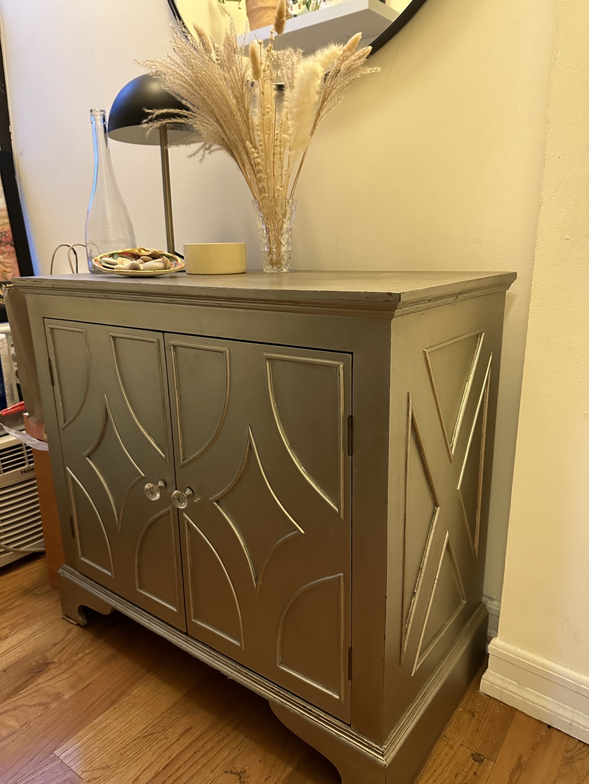 Gold Accent Cabinet