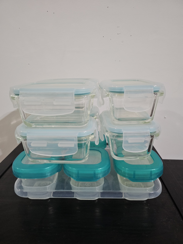 Glass Storage Containers with Tray