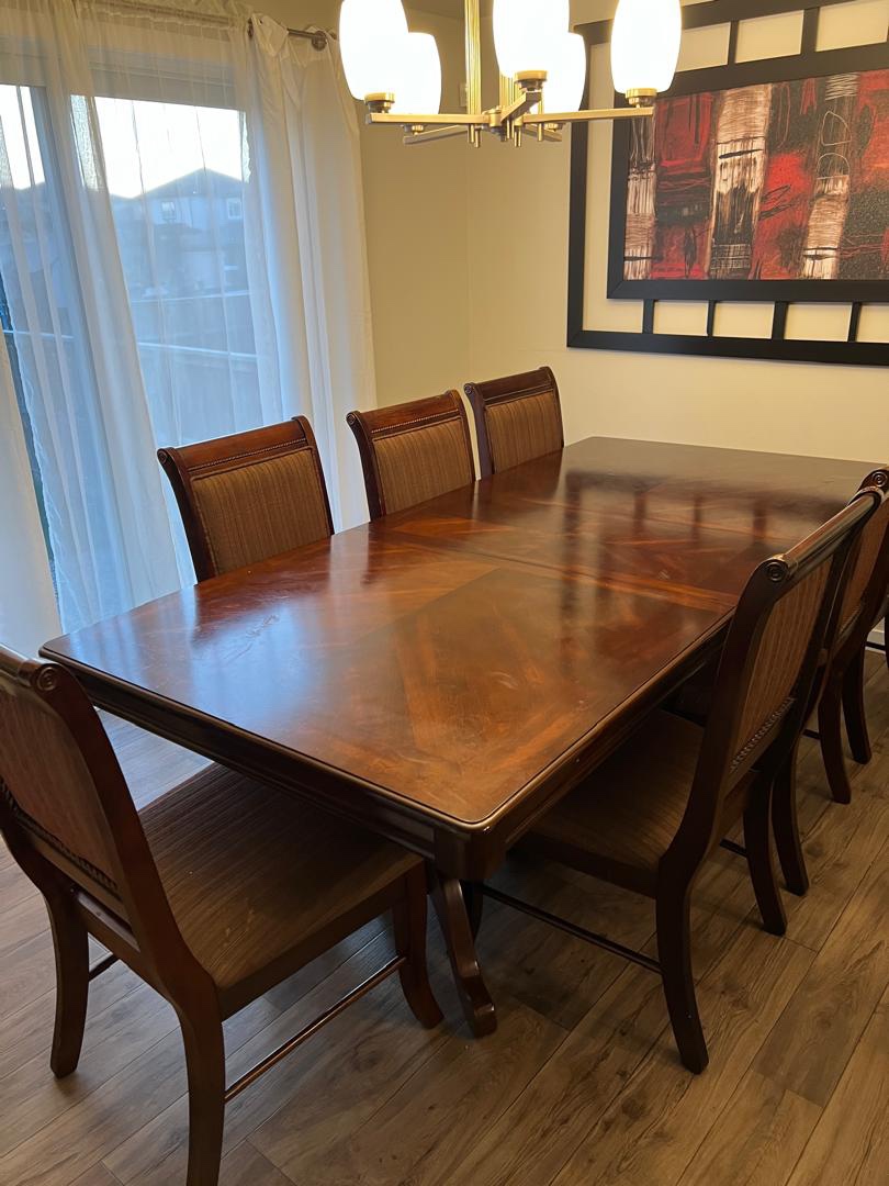 Dining table and chairs (6 set) - photo 4