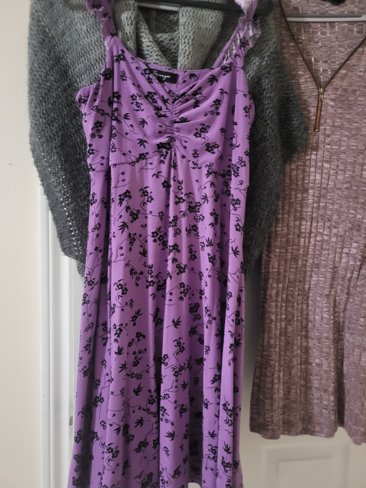 Purple Floral Dress