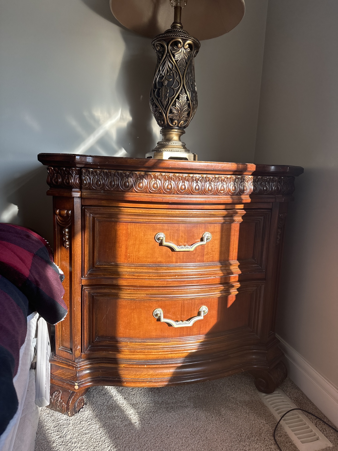 Solid Wood Nightstand