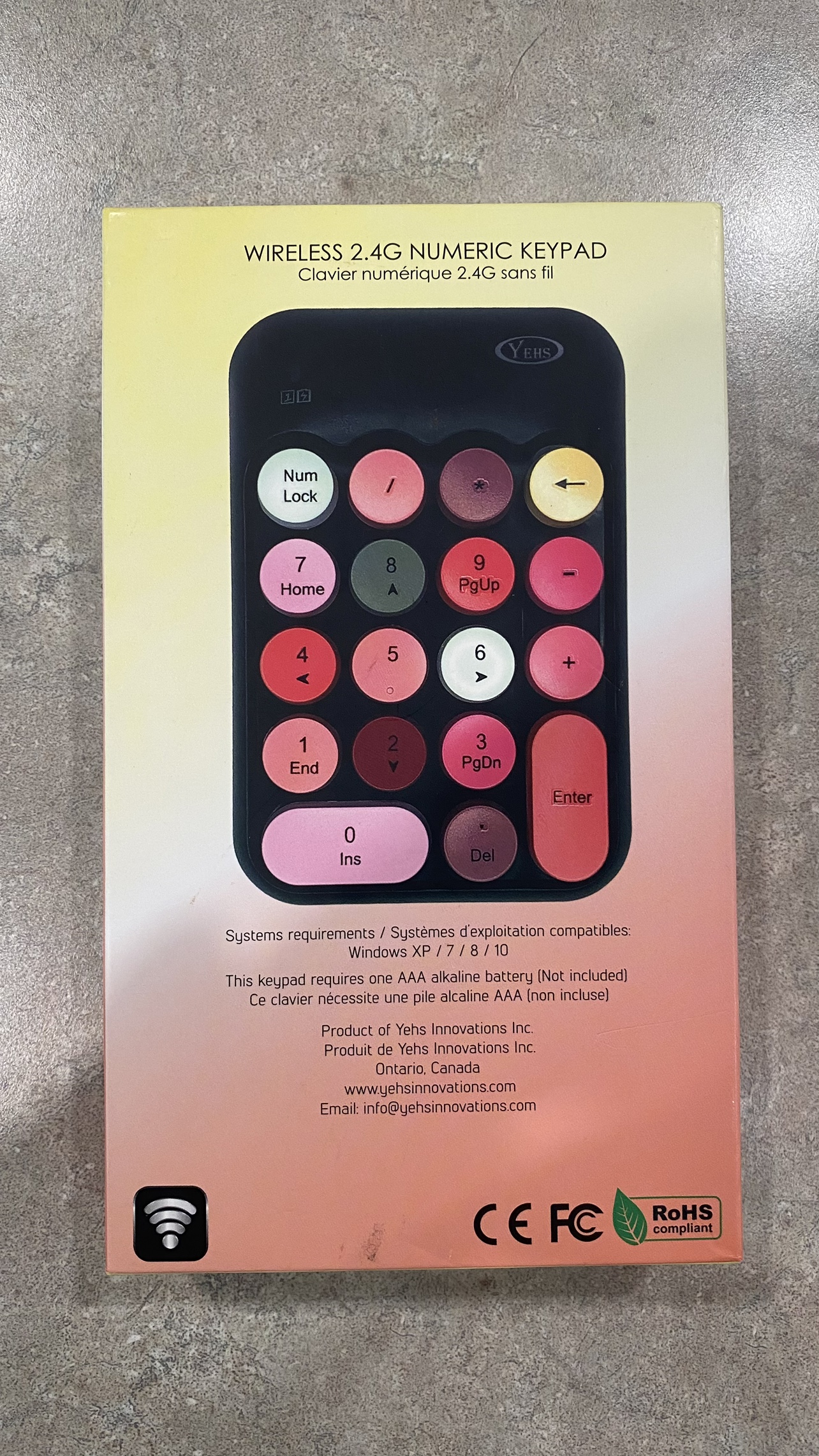 Wireless 2.4G Numeric Keypad - photo 2