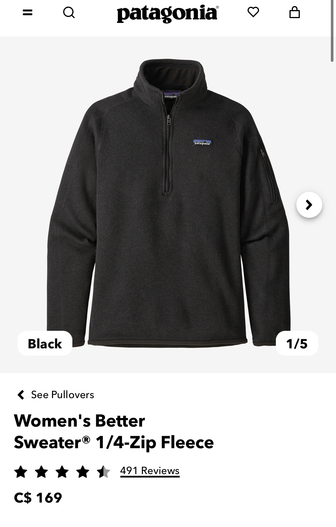 Patagonia Women's Better Sweater 1/4-Zip Fleece - photo 2