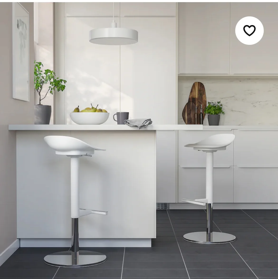 Move out sale: White Bar Stool image indicator(2)