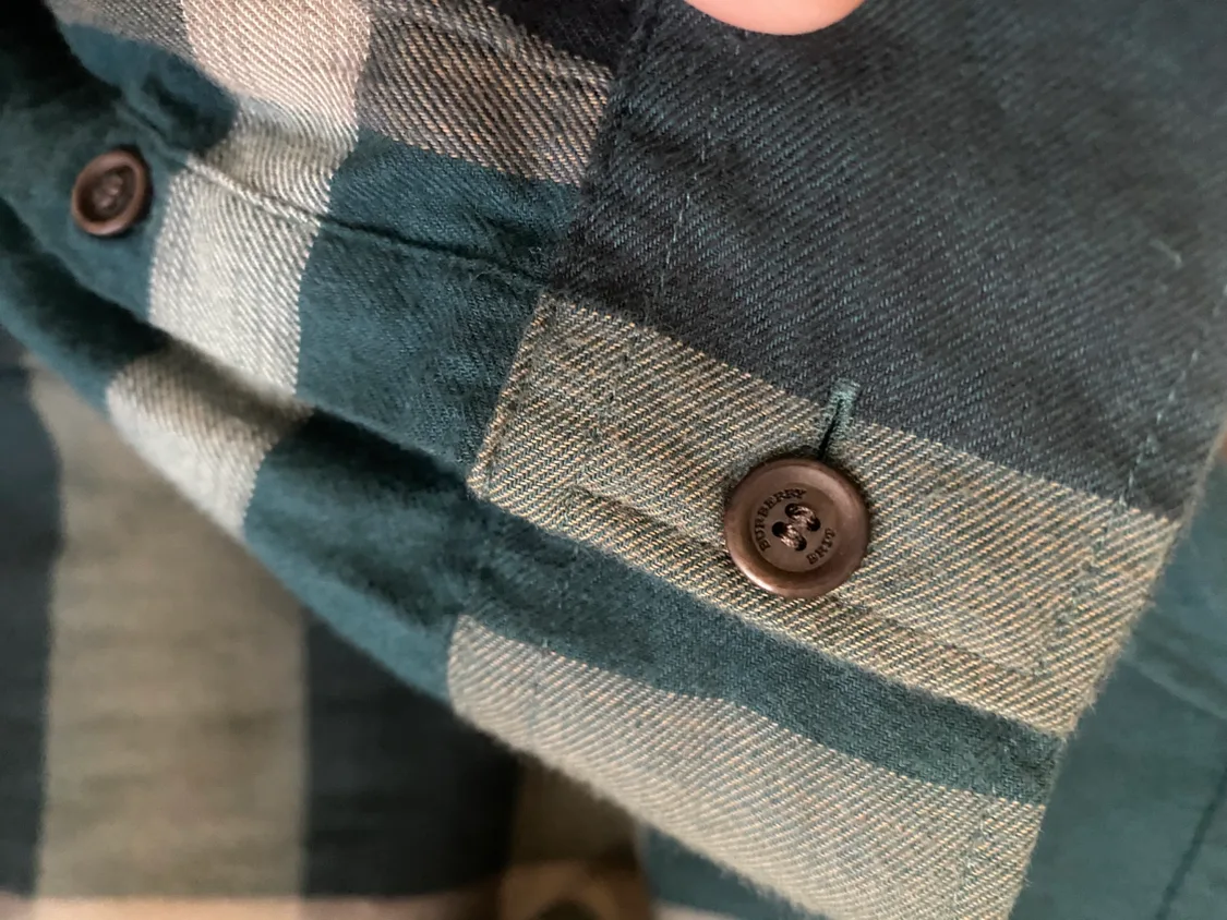 Burberry Men dark green shirt with iconic pattern design size M image indicator(4)