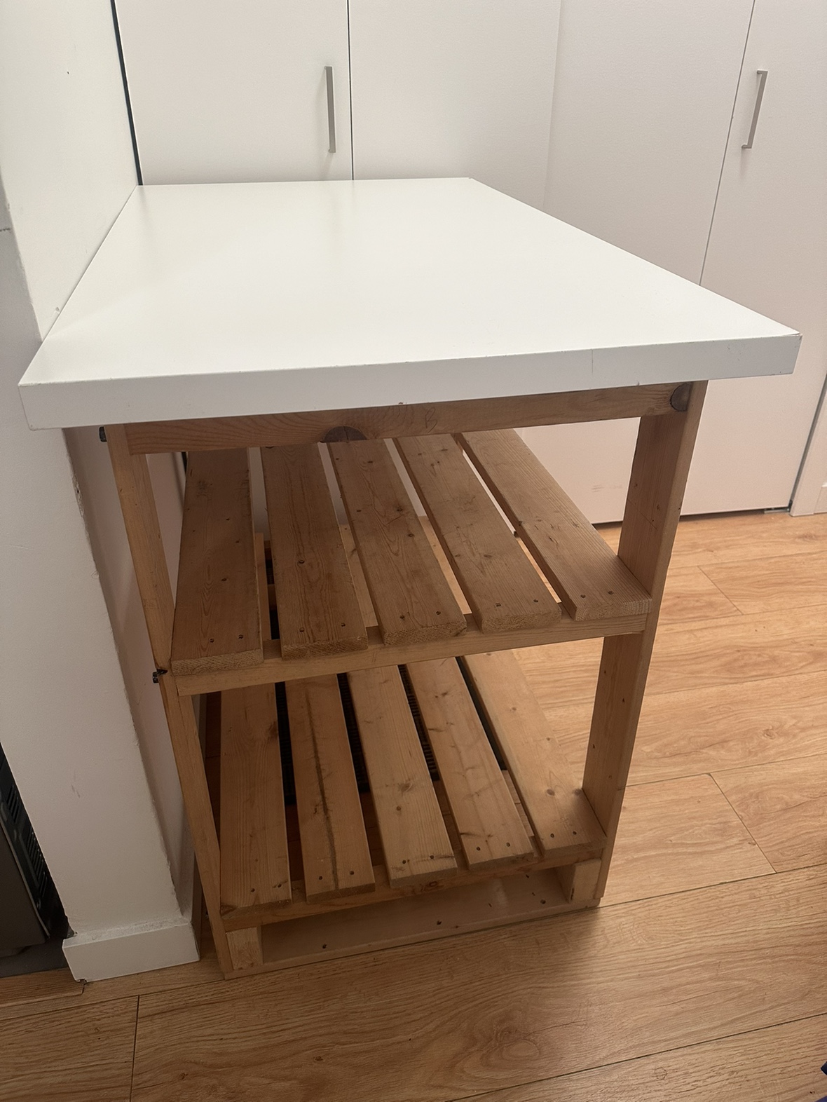 White Sturdy Workbench or Kitchen Island - photo 2