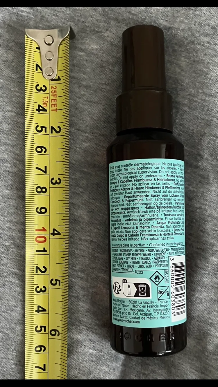 Yves Rocher Raspberry & Mint Poivrée Body And Hair Mist🩷❤️💜💚🍃💦 image indicator(2)