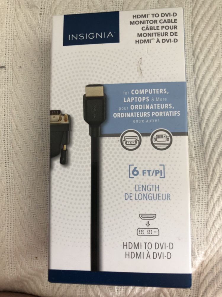 Insignia HDMI to DVI-D Cable