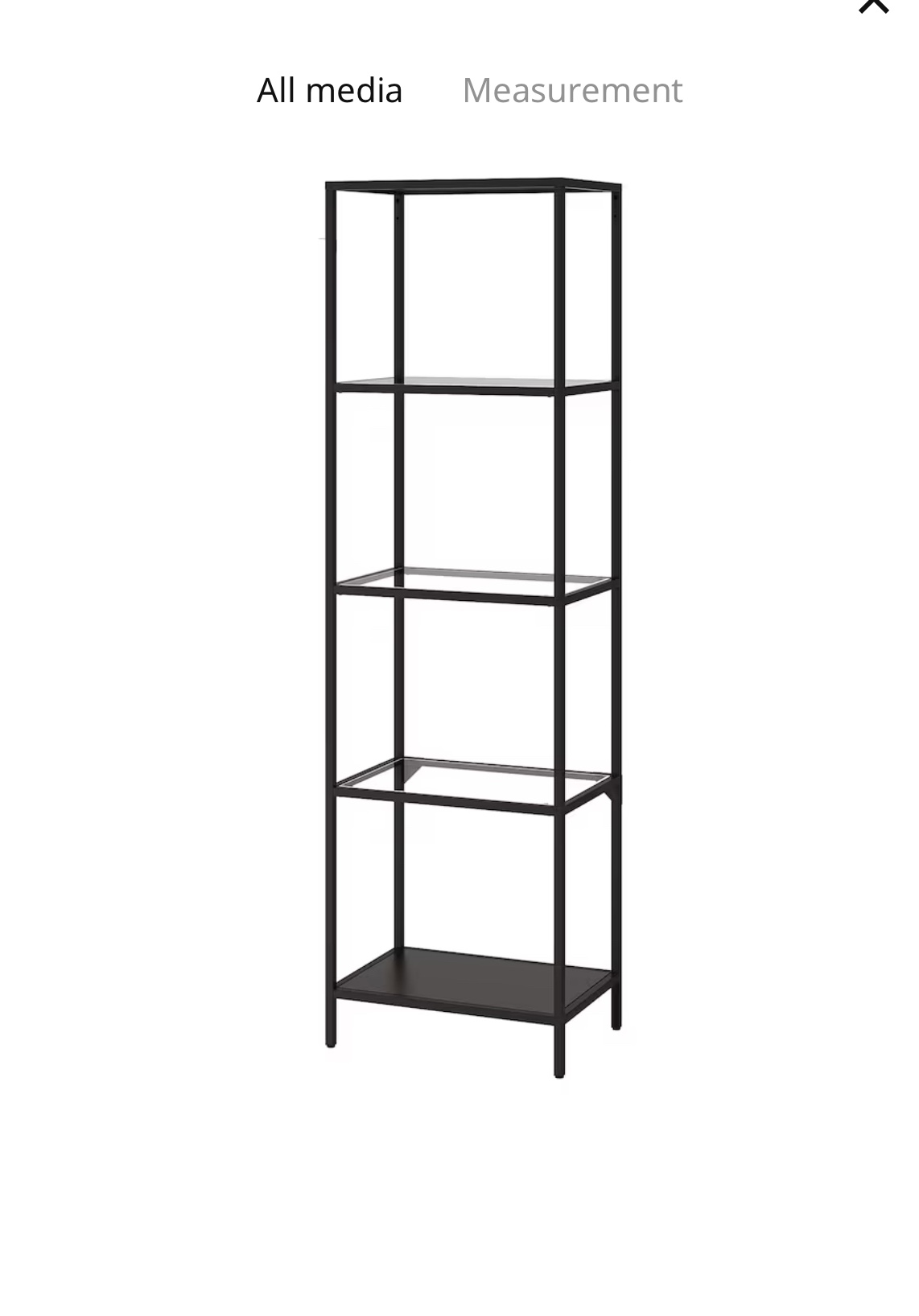 IKEA Vittsjo Black Metal Shelf Unit - photo 2