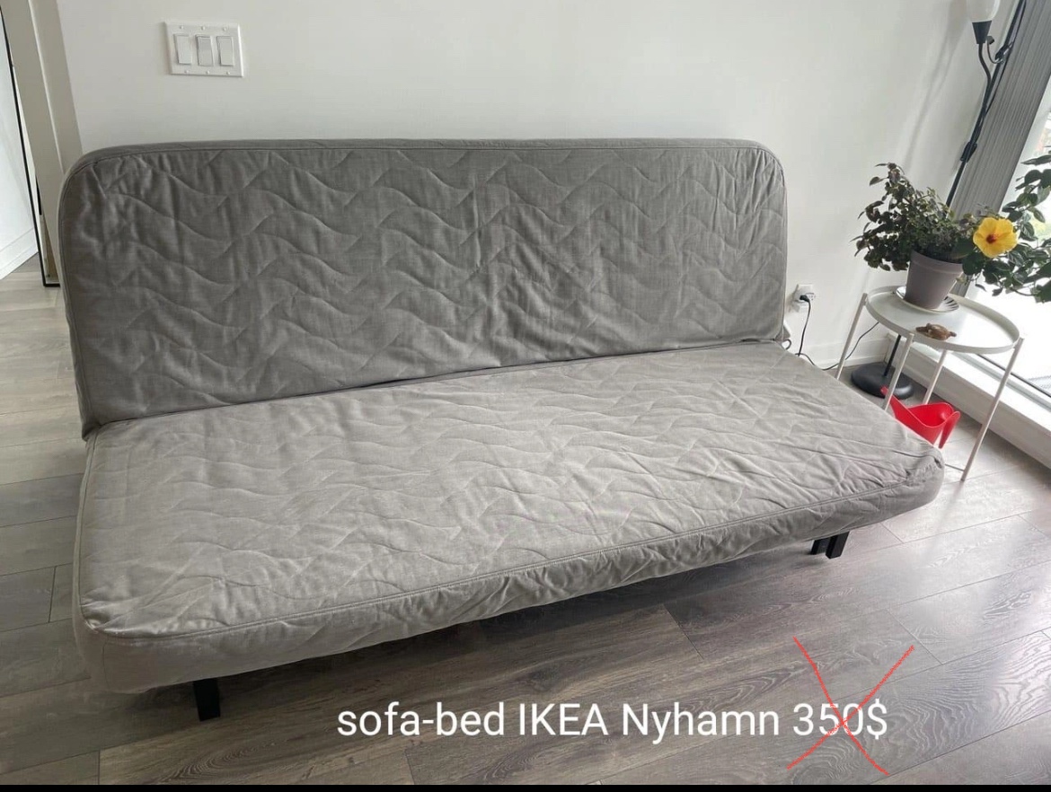 sofa-bed IKEA Nyhamn reduced 200