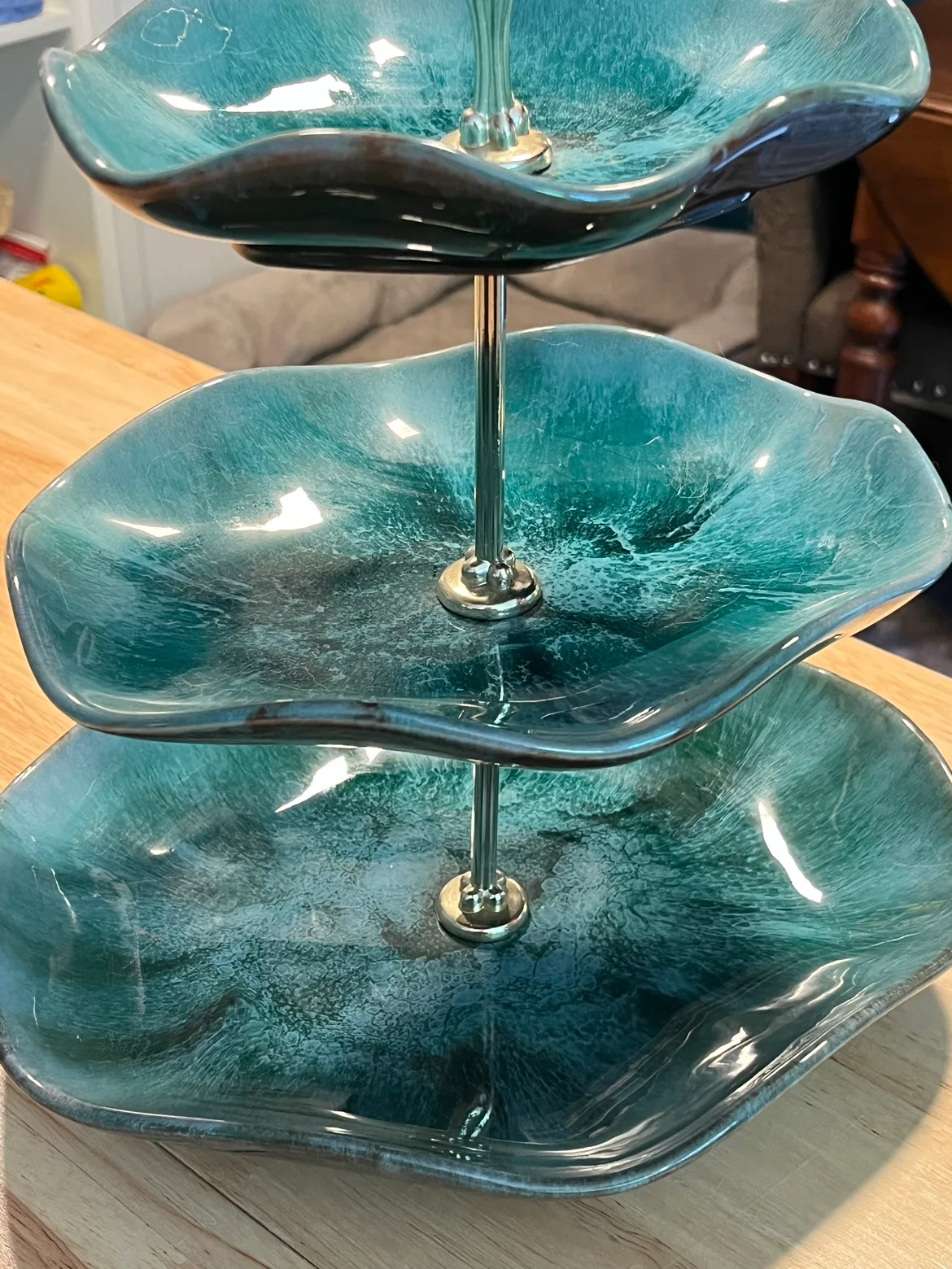 Blue Mountain Pottery Three Tier Serving Stand image indicator(3)