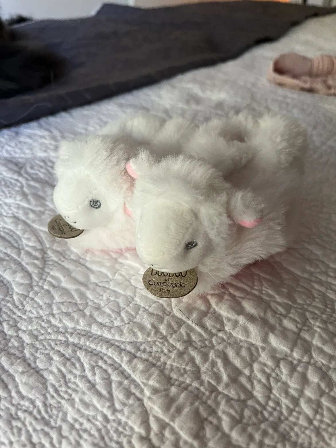 White Lamb Baby Slippers thumbnail