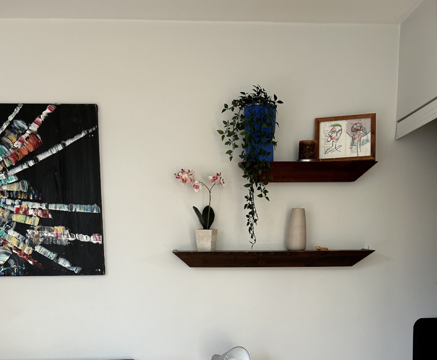 Distressed wood Floating Shelves