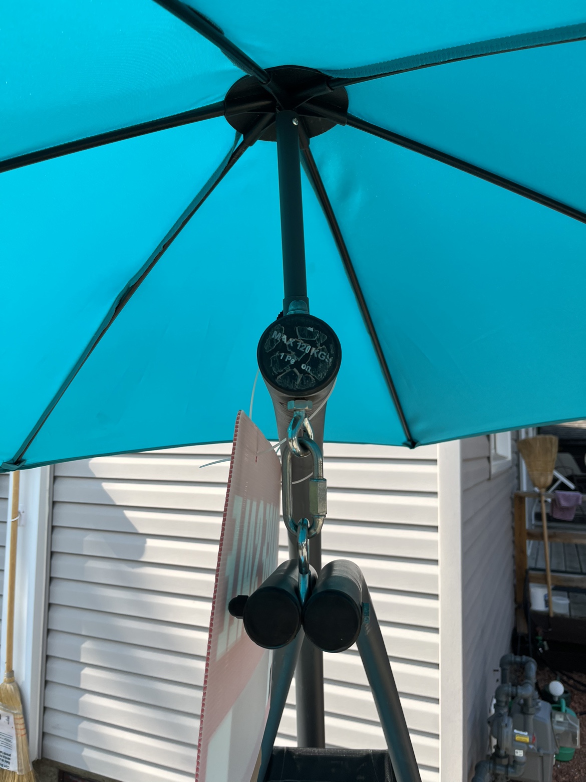 Vivere Hanging Patio Lounger with Umbrella - photo 5